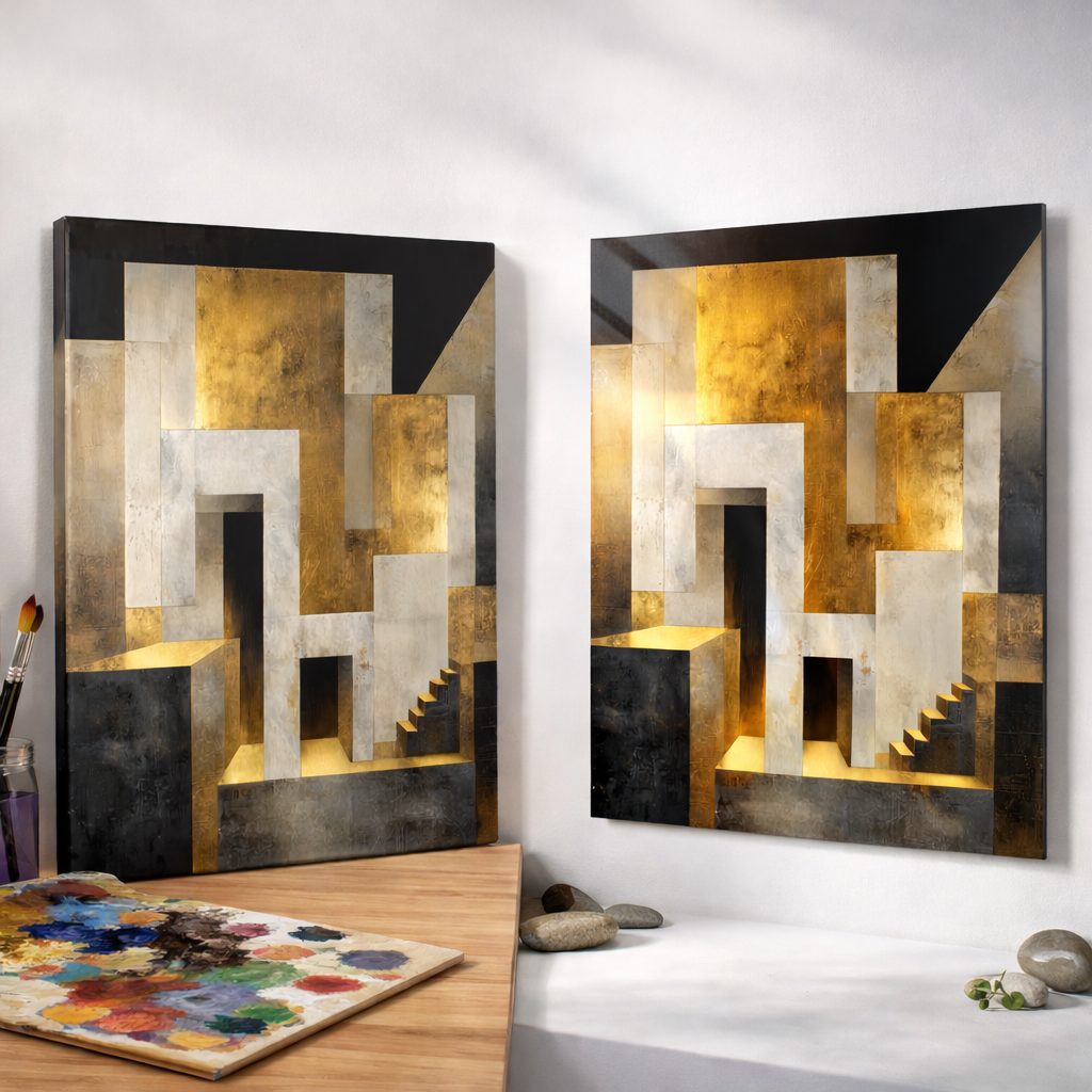 Lærred eller Akrylglas? Hvordan skal kunsten opleves?